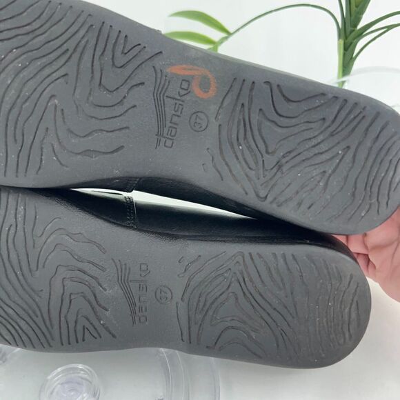 Dansko Women's Larisa Loafer Size 37 6.5 Slip On Flat Shoe Black Leather Comfy - Picture 10 of 15